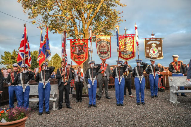 Bannerettes and Colours at Ballymacash.  Pic by Norman Briggs, rnbphotographyni