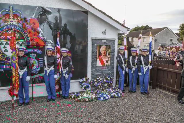 Pride of Ballymacash Flute Band Colour Party. Pic by Norman Briggs, rnbphotographyni
