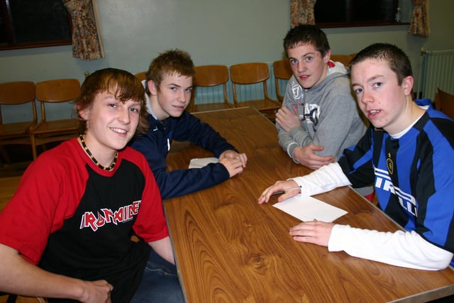 Pictured taking part in a BB Rotue Battalion Quiz held at Finvoy in November 2006
