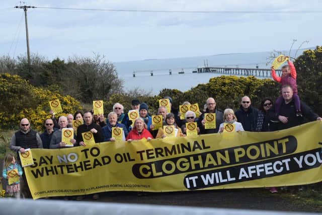 Cloghan Point protestors in 2019