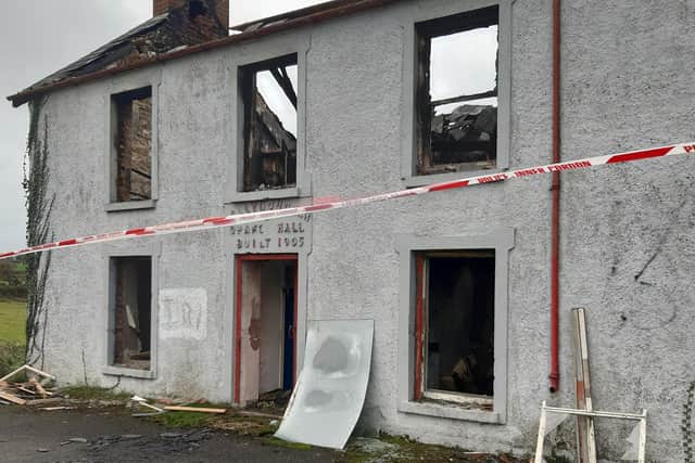 Ballynougher Orange hall was gutted in the attack.