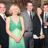 Colin McCann and guests attending the Ophir RFC annual awards dinner in the Corr's Corner Hotel in 2010.