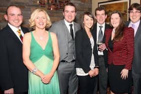 Colin McCann and guests attending the Ophir RFC annual awards dinner in the Corr's Corner Hotel in 2010.