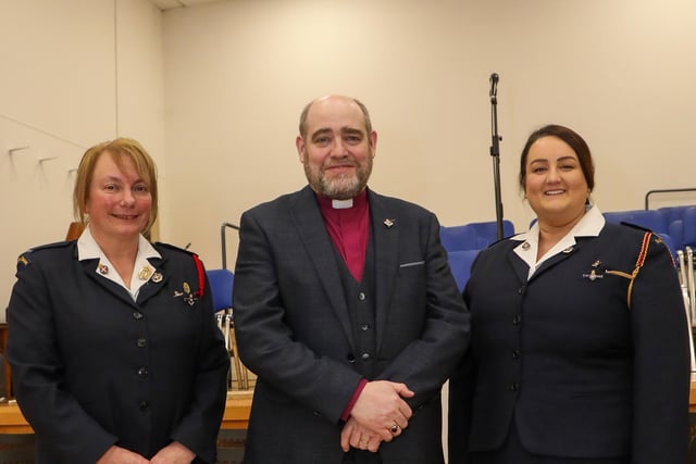 Guest of Honour at the St Paul's GB display was Lyndsey Shields, who is pictured with Chairman The Rt Rev Daren McCartney and also the Captain of the Company Alison Stevenson.