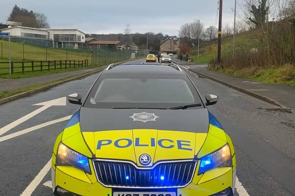 Road users are advised Killyman Street, Moy is currently closed following a single vehicle road traffic collision. Credit: PSNI