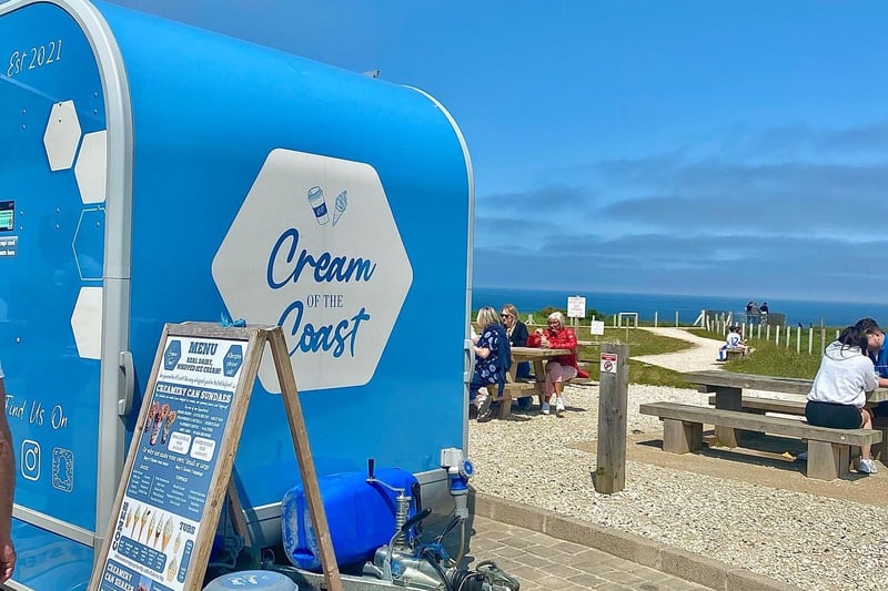 ...and while you are admiring the stunning views from the Magheracross viewing point, why not tuck into a tasty treat from this cute little ice cream truck Cream of the Coast? Regularly attracting queues of hungry customers, the ice cream truck serves ice cream and coffee with a side order of stunning scenery!