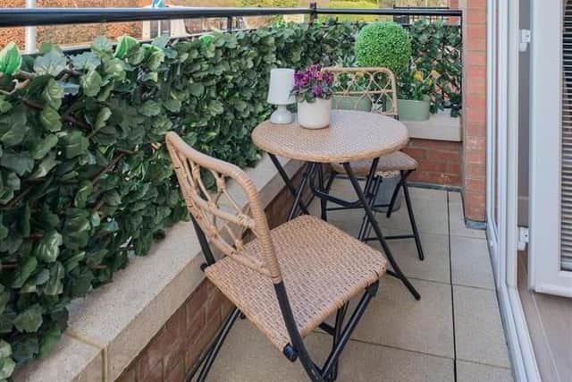 The balcony area has panoramic views of Knockagh.