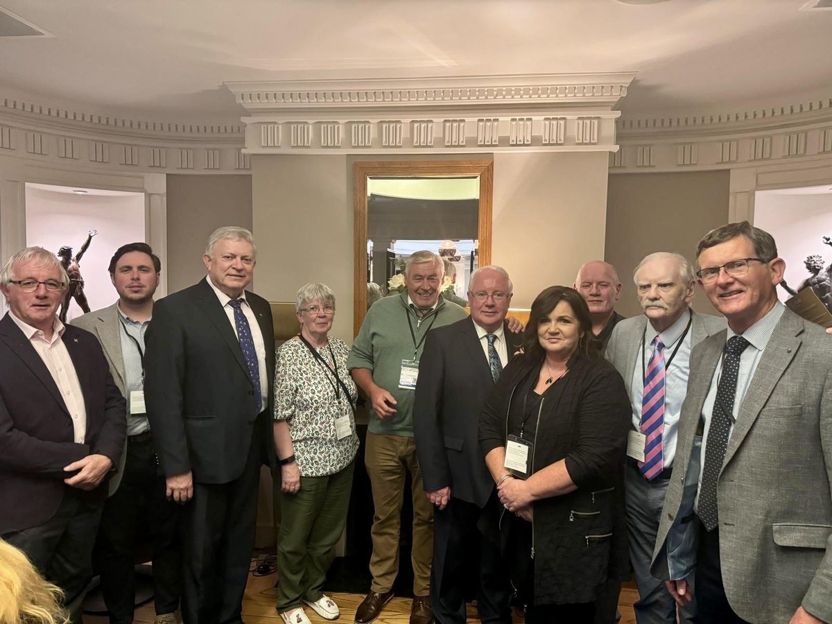 Mid Ulster SDLP delegation attend portrait unveiling of Senator Billy Fox in Dublin