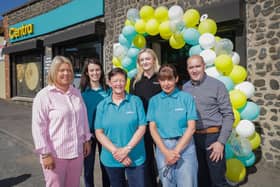 Leon and Deirdre with some of the store team.