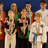 UKTCNI Mid Ulster – back row left, Eunan Heaney, Saoirse Heaney, Ciaran Og Heaney, Conal Heaney. Front row left, Bradley Rodgers, Fiachra Duggan, James Curtis, Ruby Catherwood, Daniel Shivers.Credit: Contributed