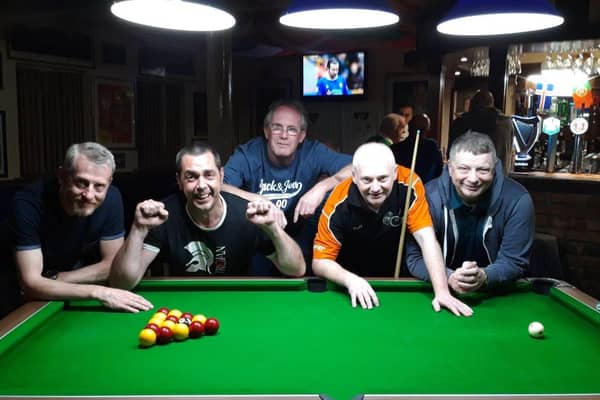 Stephen Hamilton, Tristan Scott Heyes, Kenny English, Andy Arbuthnot and Robert Hawkins. Photo by: Harry Warwick