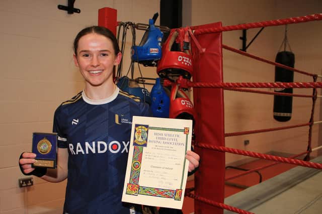 Connie Gibbons now Champion of Ireland in Senior 54kg at the National Championships. Connie having a great season so far and more to come for this young boxer from St. Bronagh's Rostrevor.