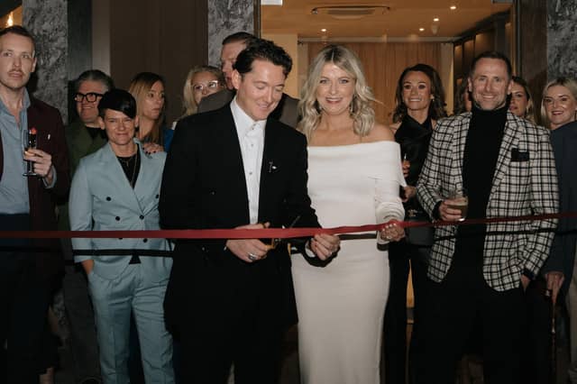 Pictured at the official opening of Dee Graham's new store.