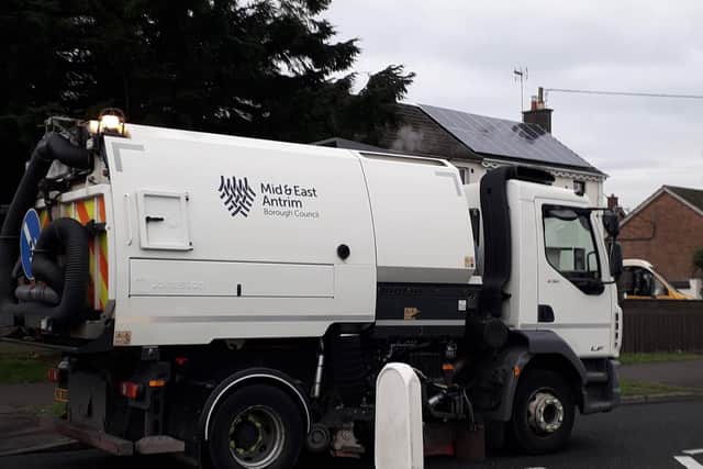 Mid and East Antrim council vehicle. Pic: Local Democracy Reporting Service