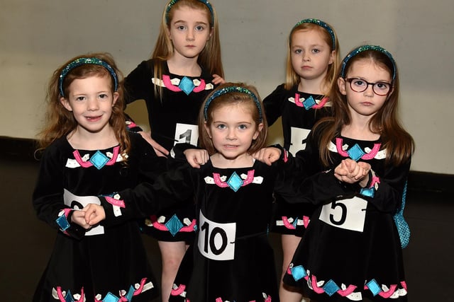 Some of the youngest dancers in the festival from the Portadown Irish Dance Academy. PT12-200.