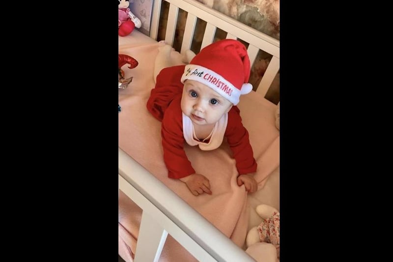Rosa’s first Christmas.