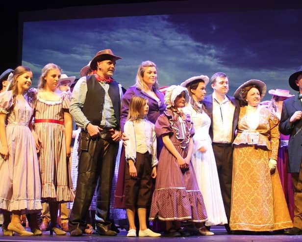 Cast take to the stage for the finale - 'Oklahoma'. Image: Karen Bushby