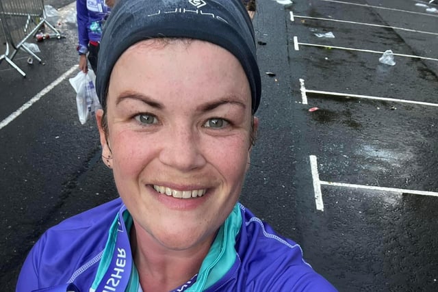Megan Timms at the Dublin City Marathon