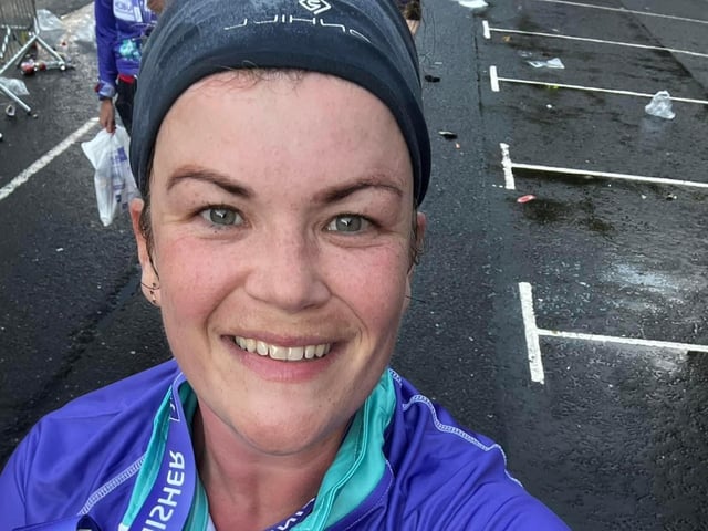 Megan Timms at the Dublin City Marathon