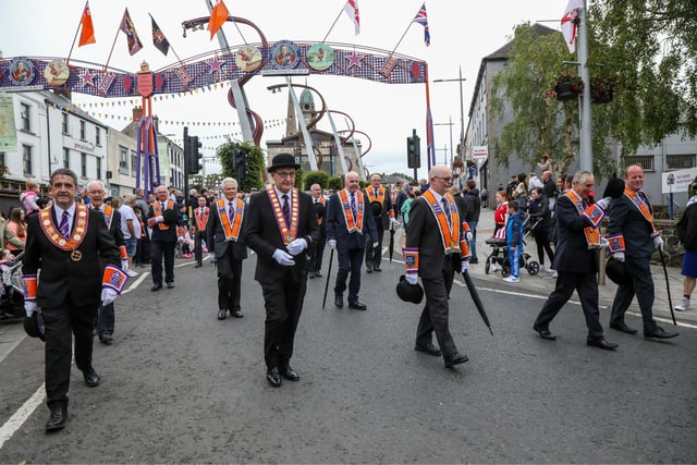 Deputy First Minister Emma Little-Pengelly officially opened the Lisburn city centre arch