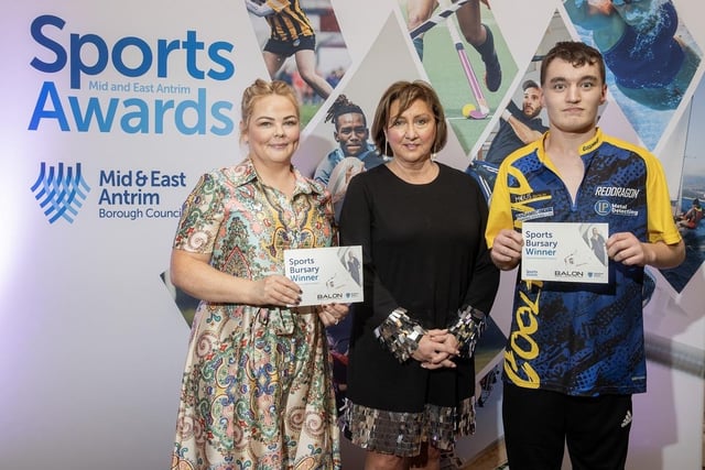 Bursaries were awarded to Ryan Fowles (Darts) and Lauren Roy (Athletics).