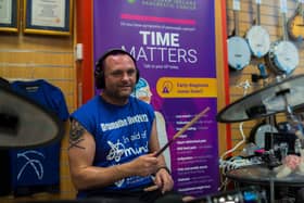 Lisburn man Allister Brown during his epic 150 hour world record attempt. Pic credit: Speed Motion Films Ltd