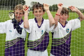Daniel, Daniel and Michael having a great time during the Cul Camp held at Owen Roe in Portstewart back in 2010