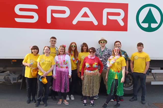 Michelle Hogan, Bev Carson, Ryan Lockhart, Chantelle Kane, Christina Hyde, Elaine Mohan, Donna McCougherty, Dave Brady, Sane Portela, Robert Oakes and Conor Jones all taking part in fundraising to raise money for Cancer Fund for Children.