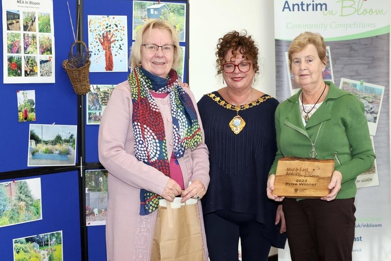 Runner Up Best Kept Community Planting - Glenarm in Bloom: Frances Wilson and Mona Hyndman.