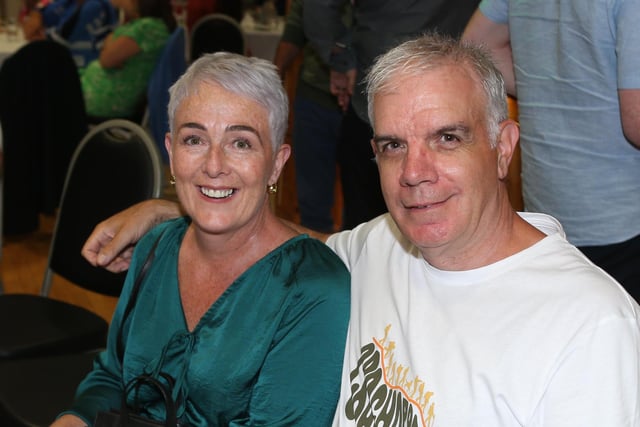 Martin McCormick and Siobhan McShane pictured at the Carey Faughs GAC Abba Sensations concert held in Carey Parish centre on Saturday evening. Picture Kevin McAuley/McAuley Multimedia