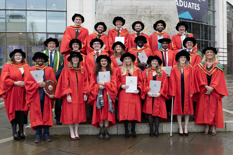 A group photograph at the Winter Graduation Ceremony.