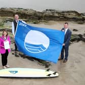 Mid Ulster District Council representatives, including Chair, Cllr Córa Curry and Cormac McLaughlin pictured with Dr Ian Humphreys, CEO of Keep Northern Ireland Beautiful.