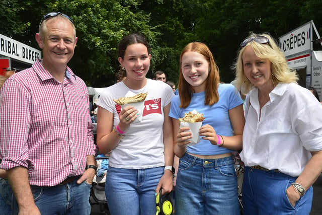 Jonathan and Lynne McCabe with Aoife Jack and Katie Mulholland. Pic credit: Lisburn and Castlereagh City Council