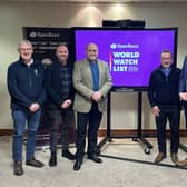 Dean Sam Wright, Chris Phillips, Rt Rev Darren McCartney, Archdeacon Paul Dundas and Mayor of Lisburn & Castlereagh City Council, Councillor Andrew Gowan at the Open Doors event in Lisburn. Pic credit: LCCC