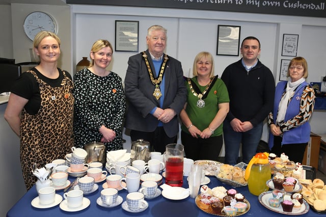 Pictured at the RNLI Coffee morning in Cushendall