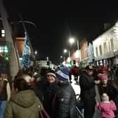 Hundreds of residents from across the borough gathered in Market Square for the annual Christmas switch-on event. (Pic: Contributed).