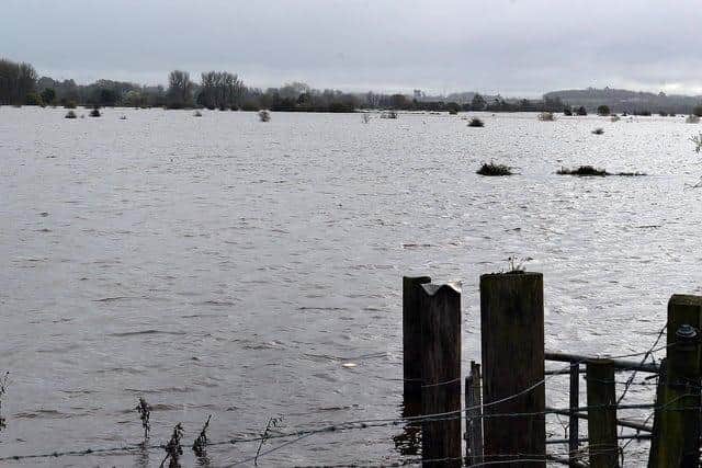 The Bann Meadows in Portadown were heavily flooded earlier this week. PT44-262. Photo: TONY HENDRON