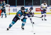 Belfast Giants’ J.J. Piccinich scoring against Dundee Stars during Wednesday night’s Elite Ice Hockey League game at the SSE Arena, Belfast.   Photo by William Cherry/Presseye