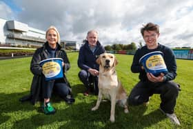 Pictured is Emma Meehan,  Geoffrey Mitchell and Mark Quinn