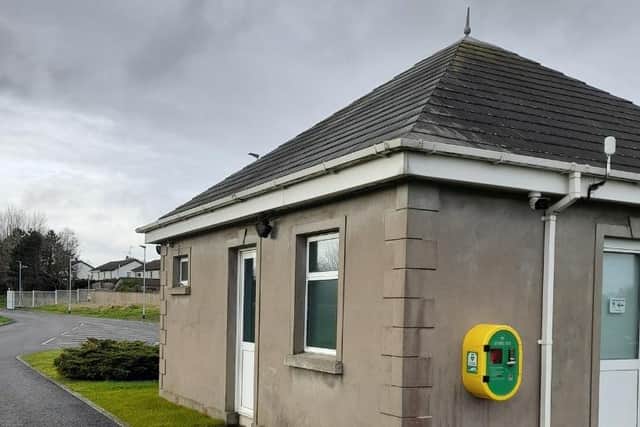 A defibrillator has been installed at the Gatehouse of James Park at Mahon Road, Portadown by local firm Turkingtons.