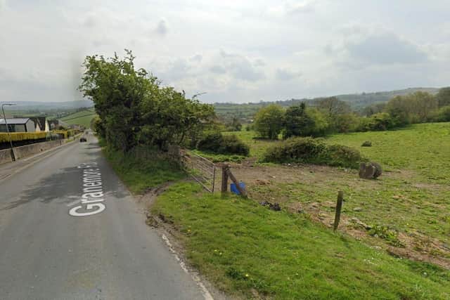 The site where the 22 dwellings are going to be built is a field across from Ard-Na-Greine in Keady. Credit: Google