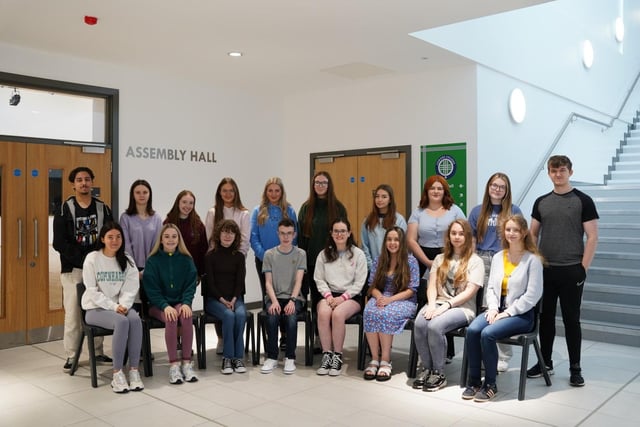 High achievers at GCSE level from Lismore College, Craigavon, Co Armagh.