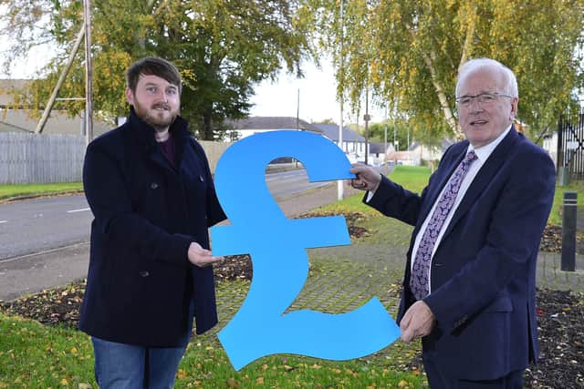 Councillor Aaron McIntyre, Leisure & Community Development Chairman and Alderman Allan Ewart MBE, Development Committee Chairman launch the new scheme from Lisburn and Castlereagh City Council
