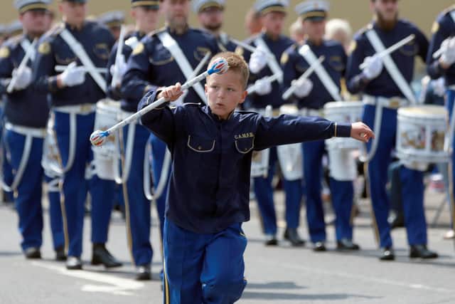 The Constable Anderson Memorial Flute Band from Larne is one of the outfits taking part in the Ballyclare parade. Picture: Stephen Davison, Pacemaker