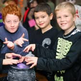 Four children of Ballycastle Scouts pictured at their Halloween Party IN 2009.
