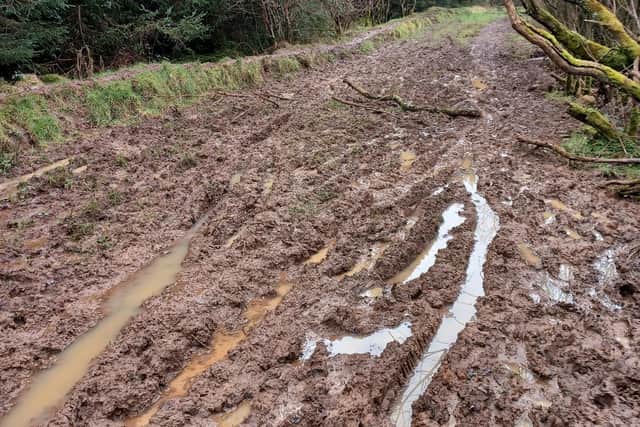 Some of the paths are being made inaccessible, says NI Water. Photo issued by NI Water