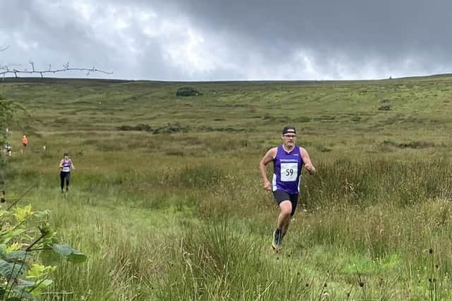 Springwell Running Club's Darren Walsh at the Race to the Carn. Credit David McGaffin