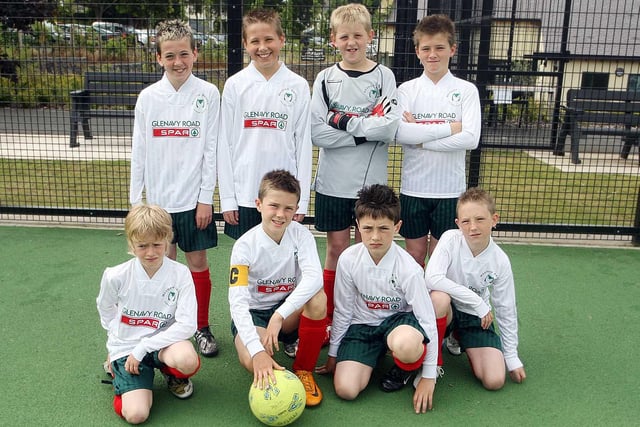 Meadow Bridge Primary School A Team which competed in the Hillsbororough and District Community Police Liaison Committee PSNI 7 -a-side Soccer Tournament at Downshire Primary School in 2008