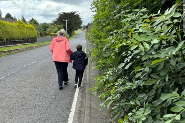 The Moy Road, Portadown just before Drumanelly Road has become impossible to walk along says Sinn Fein Cllr Paul Duffy. He called it 'highly dangerous' and urged action as soon as possible.