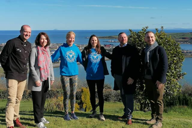 James and Ruth McIlroy (race directors), Catherina McKiernan, Jo Pavey, Ross Lazaroo-Hood and Sitki Gelmen (Clearer Water).